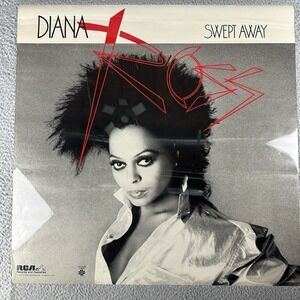 DIANA ROSS Swept Away Record Store Promo Poster 24x24" Rare Vintage 1984 RCA USA